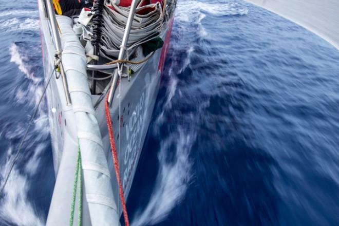 Dongfeng Race Team - Waiting for our breakaway east wind to take us to Auckland - Volvo Ocean Race 2014-15 © Sam Greenfield/Dongfeng Race Team/Volvo Ocean Race